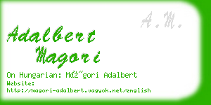 adalbert magori business card